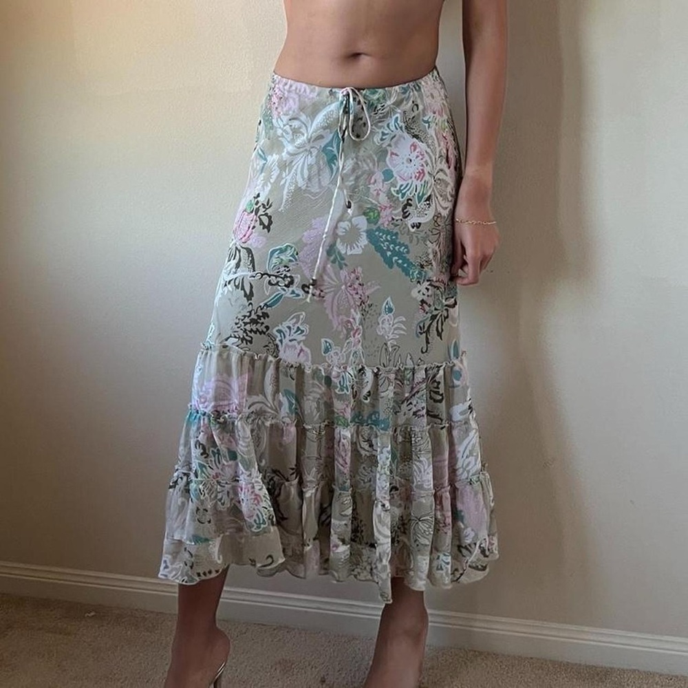 Floral maxi skirt, Dressbarn, Sz. Medium